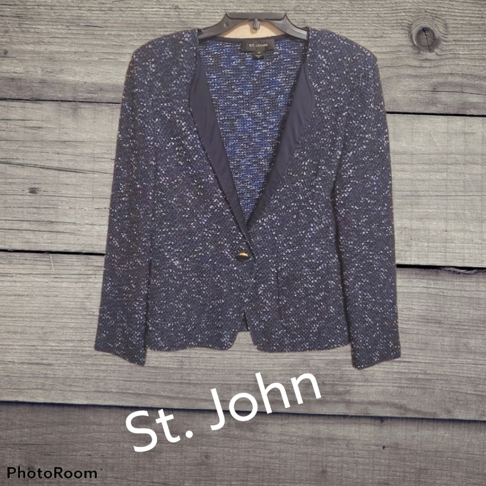 St John boucle blazer sz 10